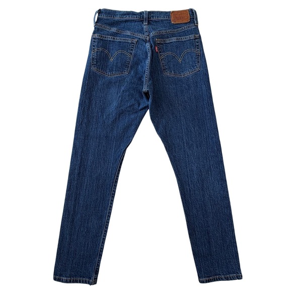 Levi's Premium Denim - Levis Premium 501 S Skinny Jeans Dark Wash Indigo High Rise Womens 26 28x28